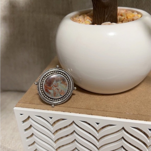 ♥️ Sterling Silversmith and Stone Ring - Picture 2 of 5